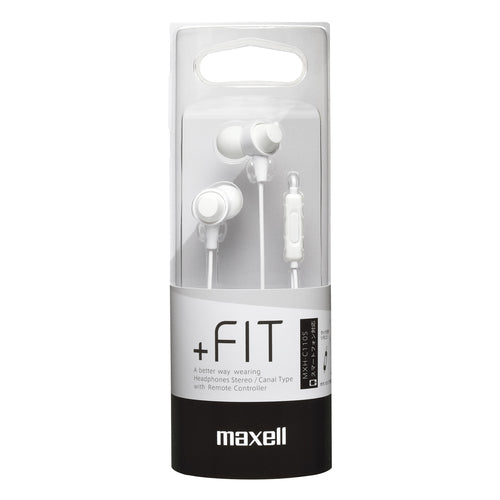 マイク搭載リモコン付カナル型ヘッドホン「+FiT」MXH-C110S
