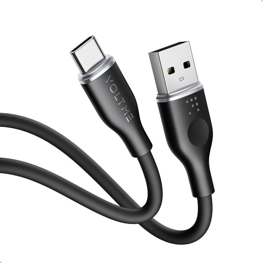 VOLTME モスシリーズ シリコン 充電ケーブル USB-A&USB-C 60W 1m