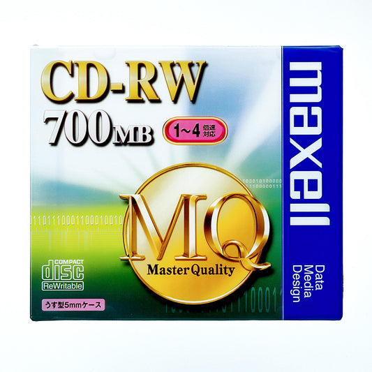 マクセル maxell データ用 CD-RW MQ 標準品 CDRW80MQ.S1P/S1P5S