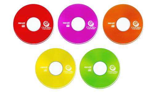 【販売終了】マクセル maxell データ用「CD-R Super MQ (48倍速対応)」 カラー品　(700MB）（10枚パック) CDR700S.MIX1P10S 1