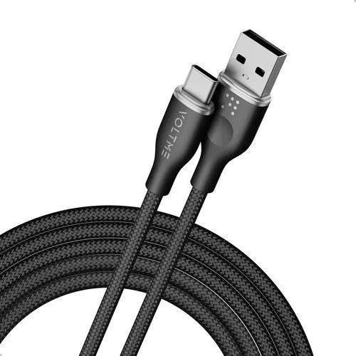 VOLTME ラグシリーズナイロン 充電ケーブル USB-A＆USB-C 60W 1.8m