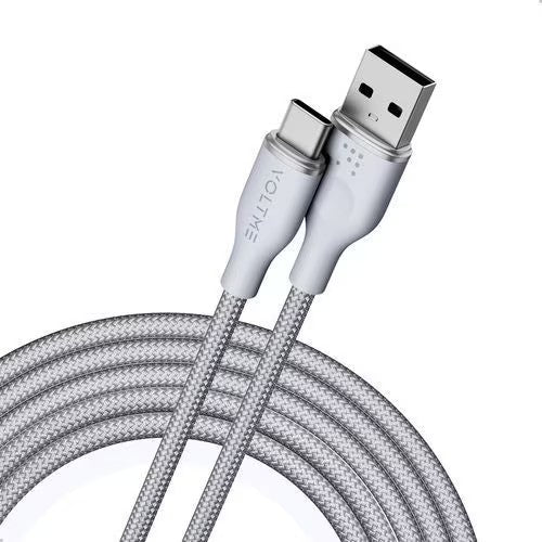 VOLTME ラグシリーズナイロン 充電ケーブル USB-A＆USB-C 60W 1.8m