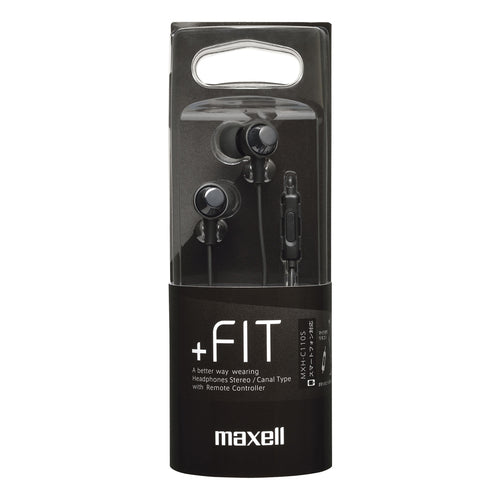 マイク搭載リモコン付カナル型ヘッドホン「+FiT」MXH-C110S