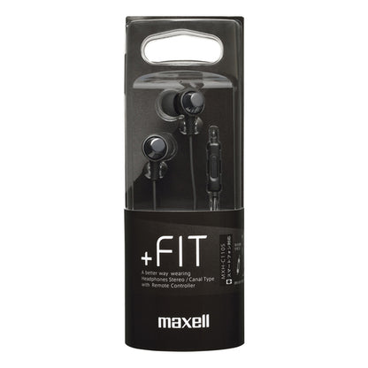 マイク搭載リモコン付カナル型ヘッドホン「+FiT」MXH-C110S