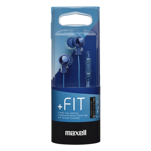 マイク搭載リモコン付カナル型ヘッドホン「+FiT」MXH-C110S
