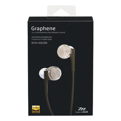 【販売終了】マクセル  maxell 【ハイレゾ対応】　カナル型　イヤホン（ヘッドホン）　『Graphene（グラフェン）』　MXH-GD200