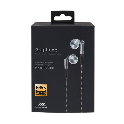 【販売終了】マクセル  maxell 【ハイレゾ対応】　カナル型　イヤホン（ヘッドホン）　『Graphene（グラフェン）』　MXH-GD300　MMCXコネクタ