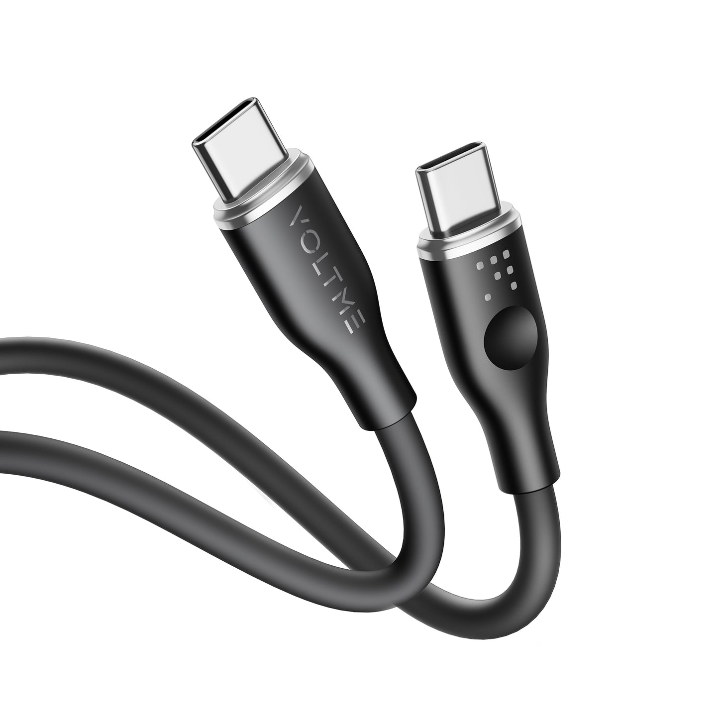 VOLTME モスシリーズ シリコン 充電ケーブル USB-C＆USB-C 60W 1m