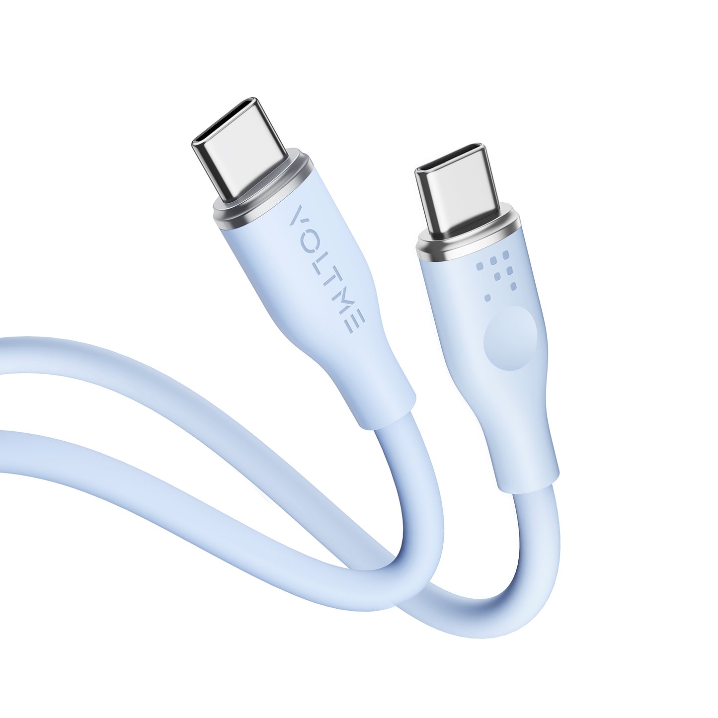 VOLTME モスシリーズ シリコン 充電ケーブル USB-C＆USB-C 60W 1m