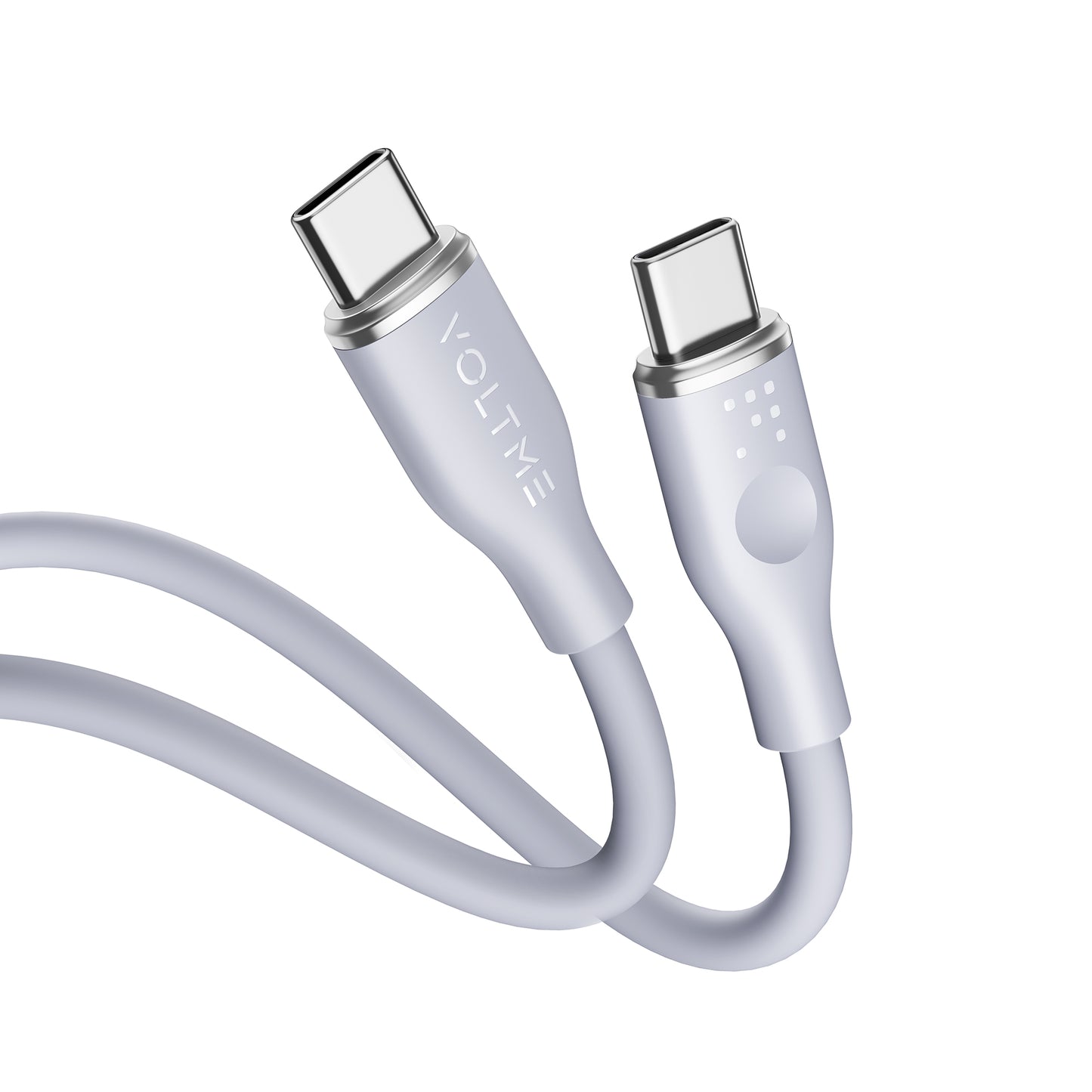 VOLTME モスシリーズ シリコン 充電ケーブル USB-C＆USB-C 60W 1m