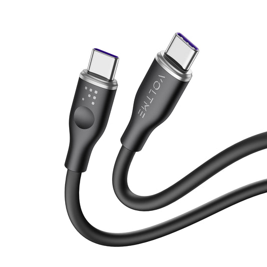 VOLTME モスシリーズ（Eマーカー）シリコン 充電ケーブル USB-C＆USB-C 100W 1m