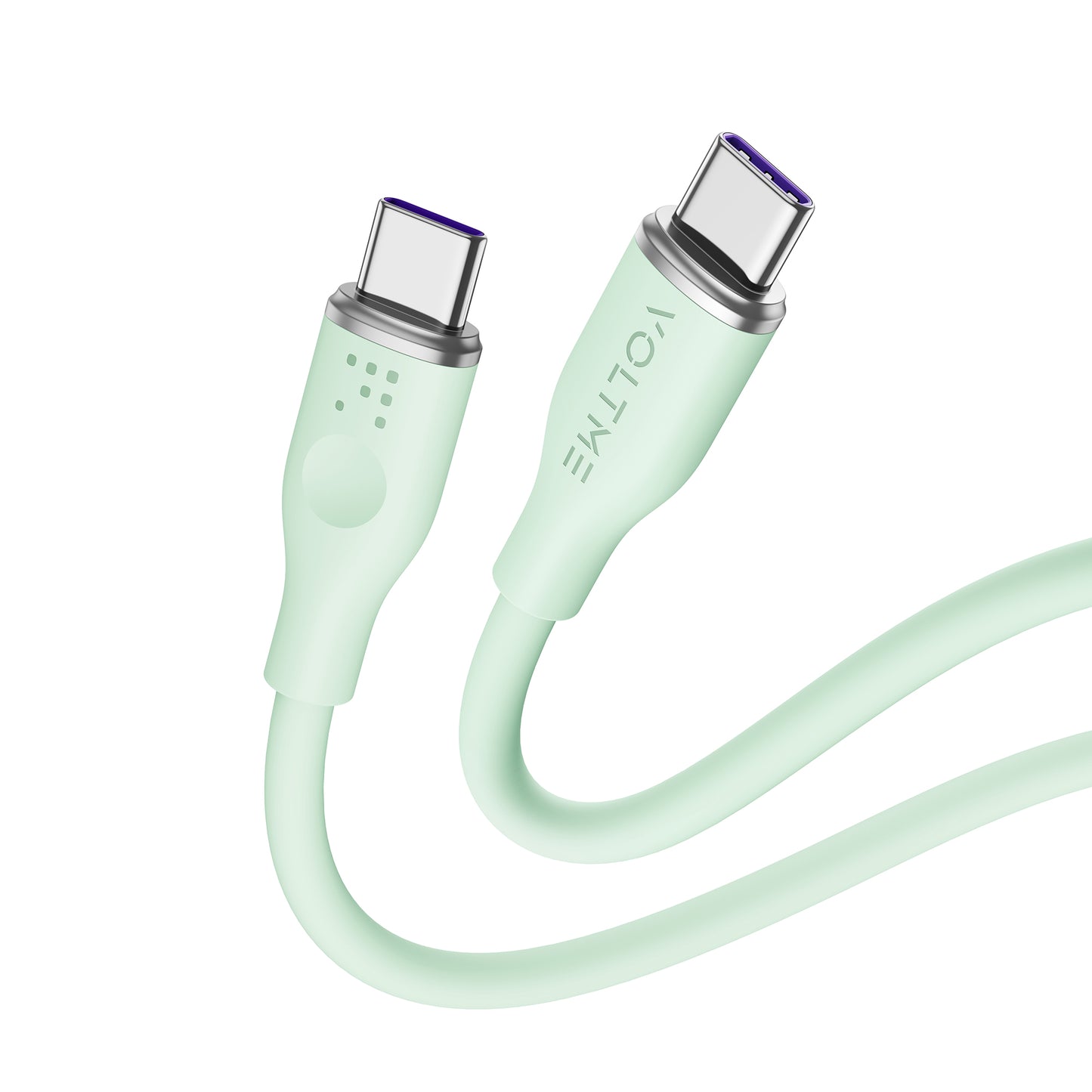 VOLTME モスシリーズ（Eマーカー）シリコン 充電ケーブル USB-C＆USB-C 100W 1m