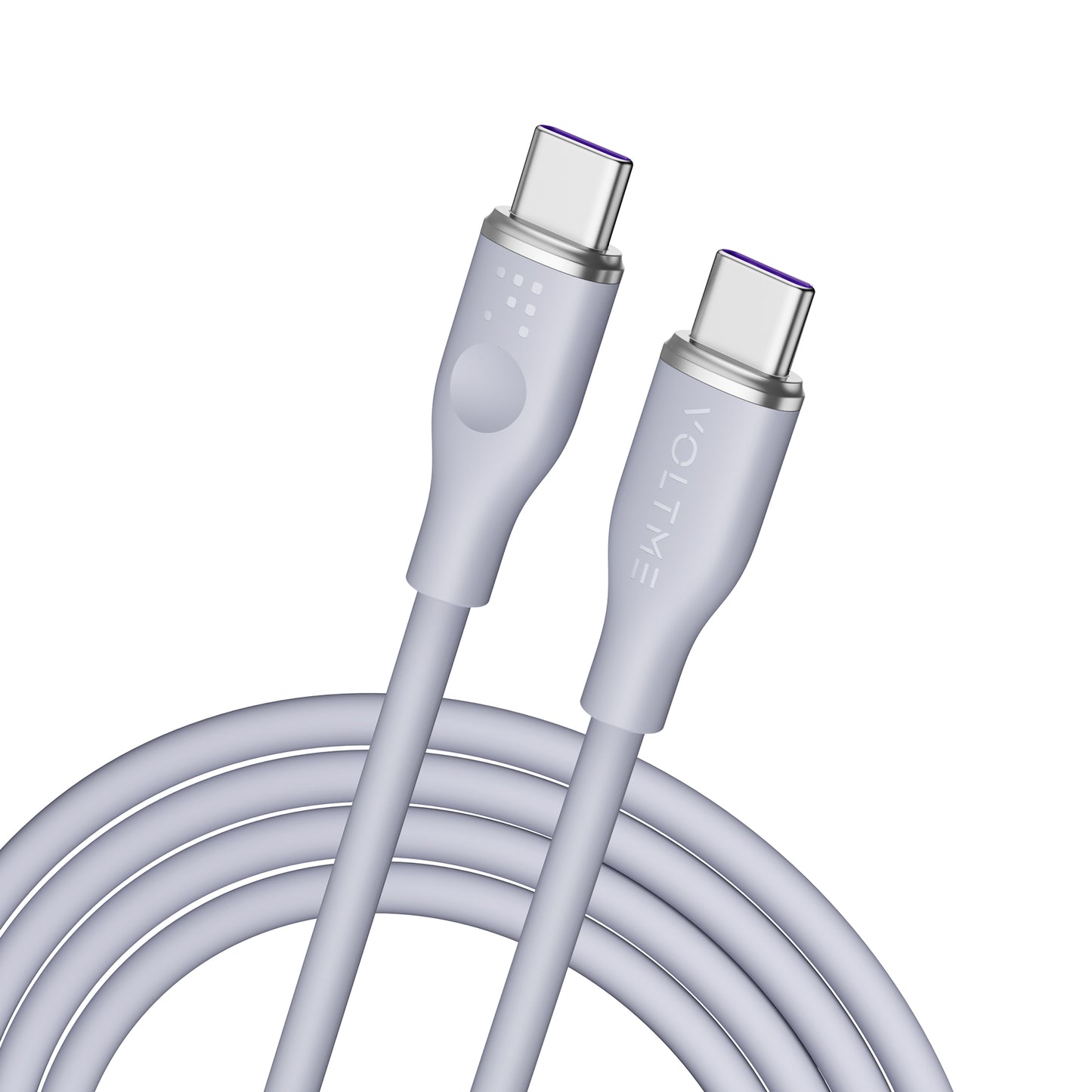 VOLTME モスシリーズ（Eマーカー）シリコン 充電ケーブル USB-C＆USB-C 100W 1.8m