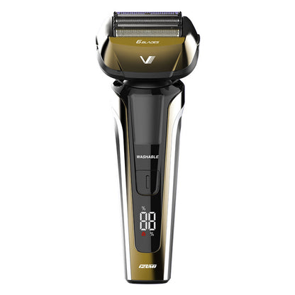 【販売終了】往復式シェーバー  ハイエンドシリーズ  Z-DRIVE   6枚刃  IZF-V991-N  洗浄器付き  日本製