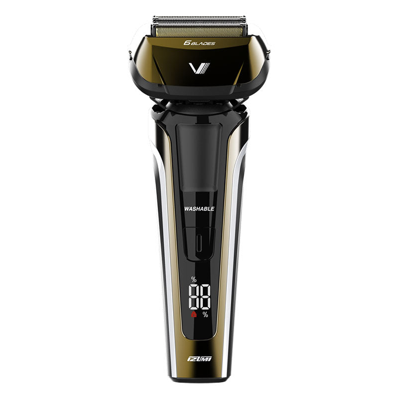 【販売終了】往復式シェーバー  ハイエンドシリーズ  Z-DRIVE   6枚刃  IZF-V991-N  洗浄器付き  日本製