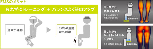 脚用EMS運動器  ACTIVEPAD  もてケアFoot  MXES-FR230LBK